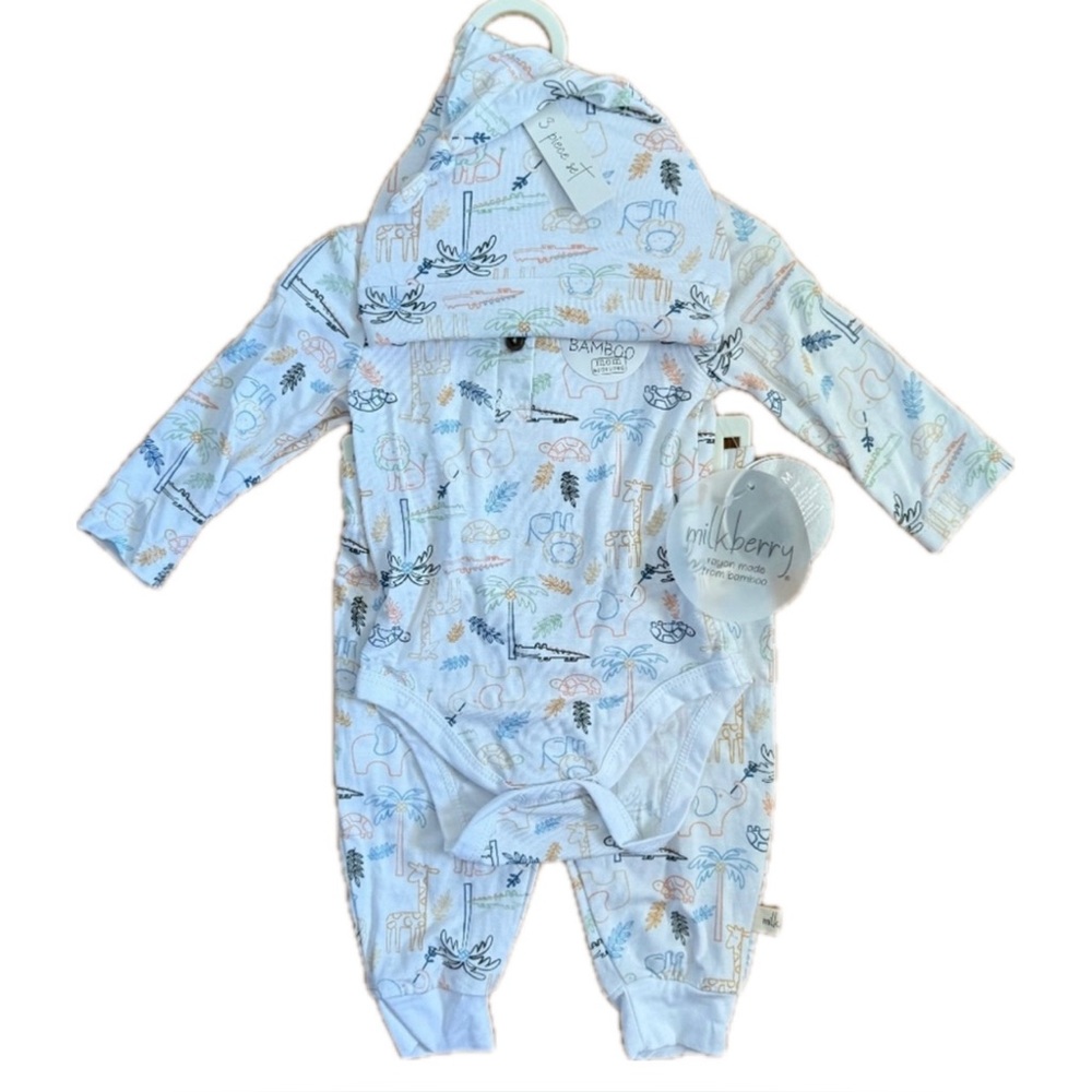 Milkberry Premium Bamboo SUPER SOFT Baby Pajama Set
